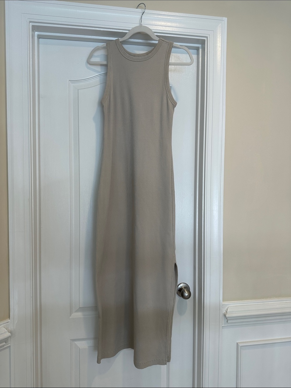 Universal Thread Sleeveless Tank Maxi Dress in Taupe